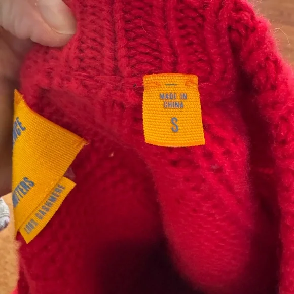 Guest in Residence Wavy Cozy Cashmere Crew in True Red - Picture 6 of 9